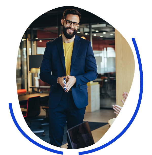 Marketing consultant in a modern office