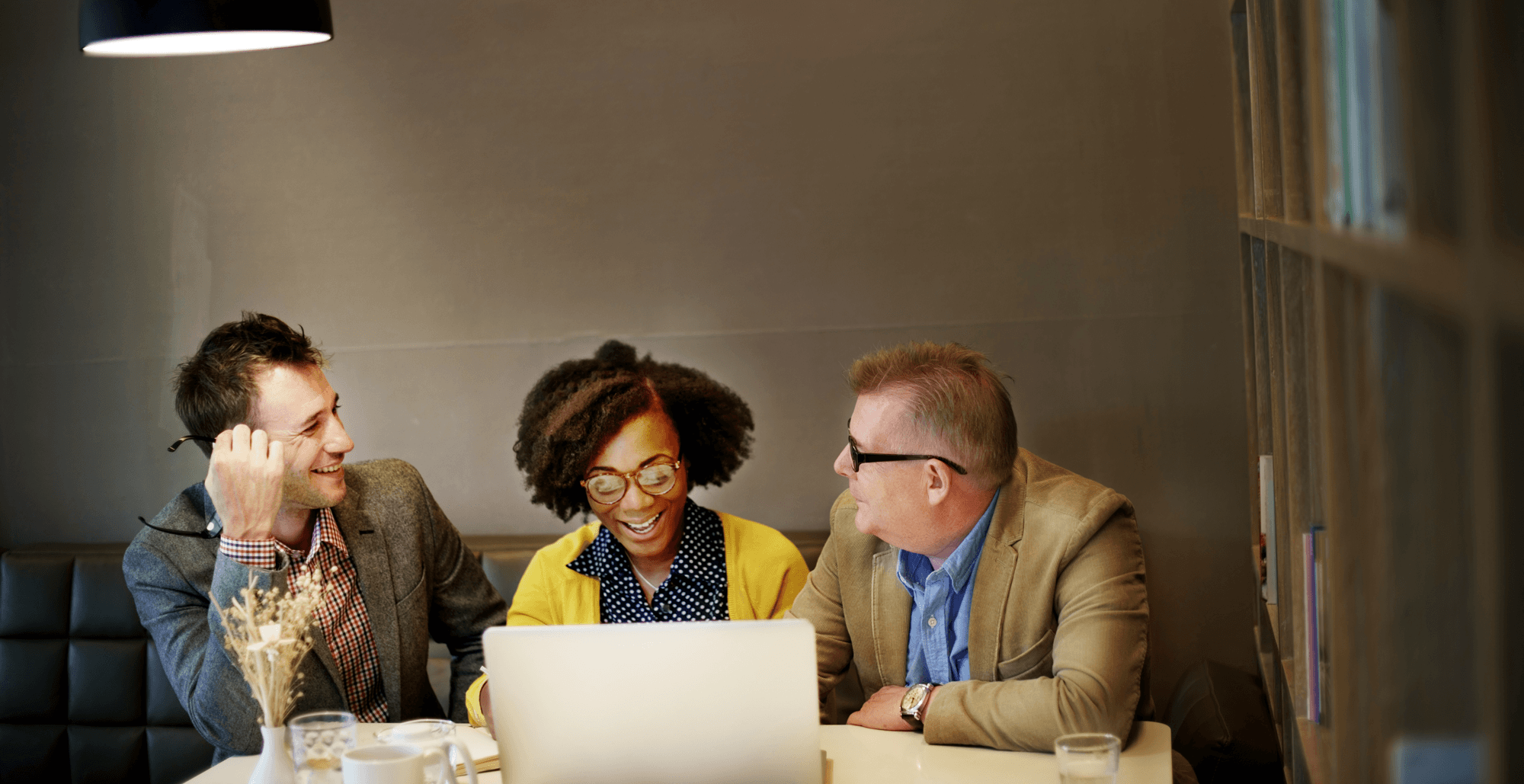 HubSpot consultant meeting with clients to scope a CRM implementation project